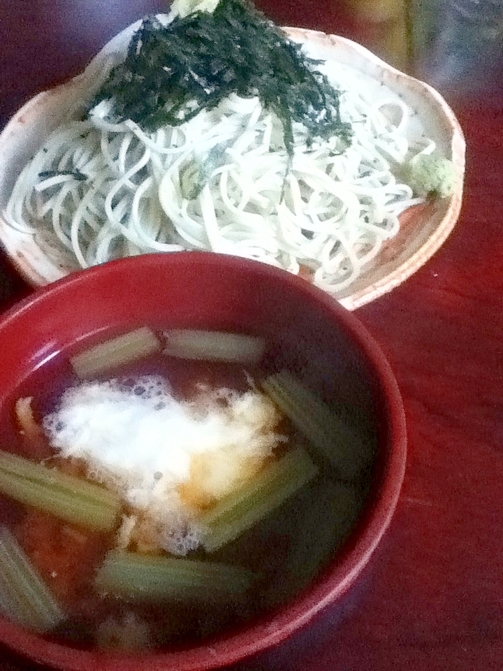 ふきとトロロのもり蕎麦【夏太り予防】