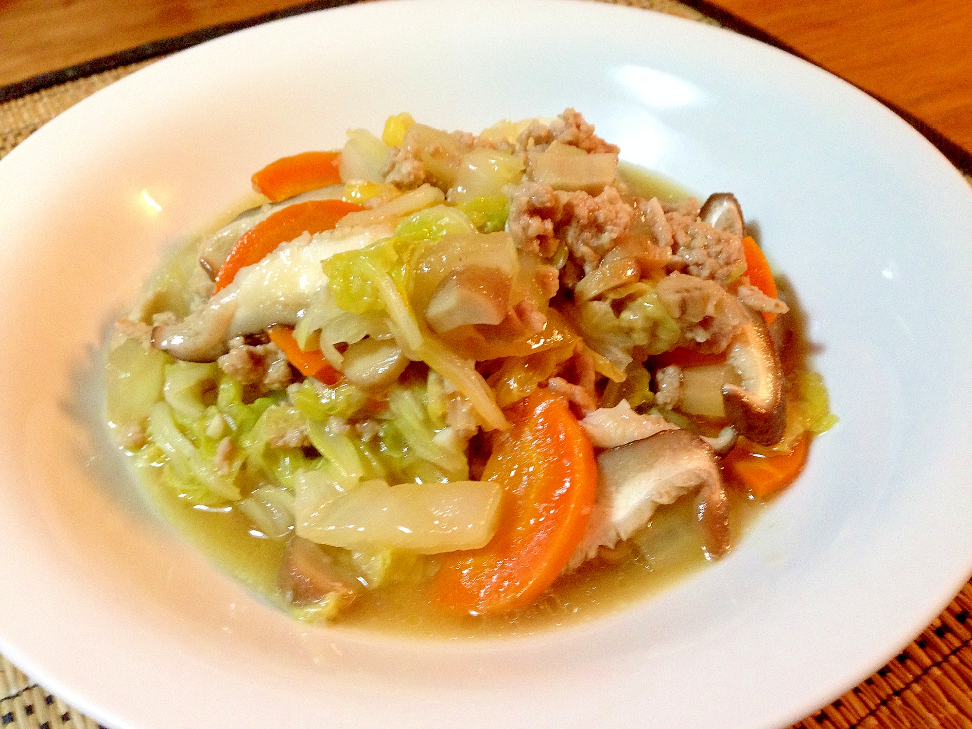 白菜と豚挽き肉の中華風旨煮 レシピ 作り方 By Chococco3215 楽天レシピ