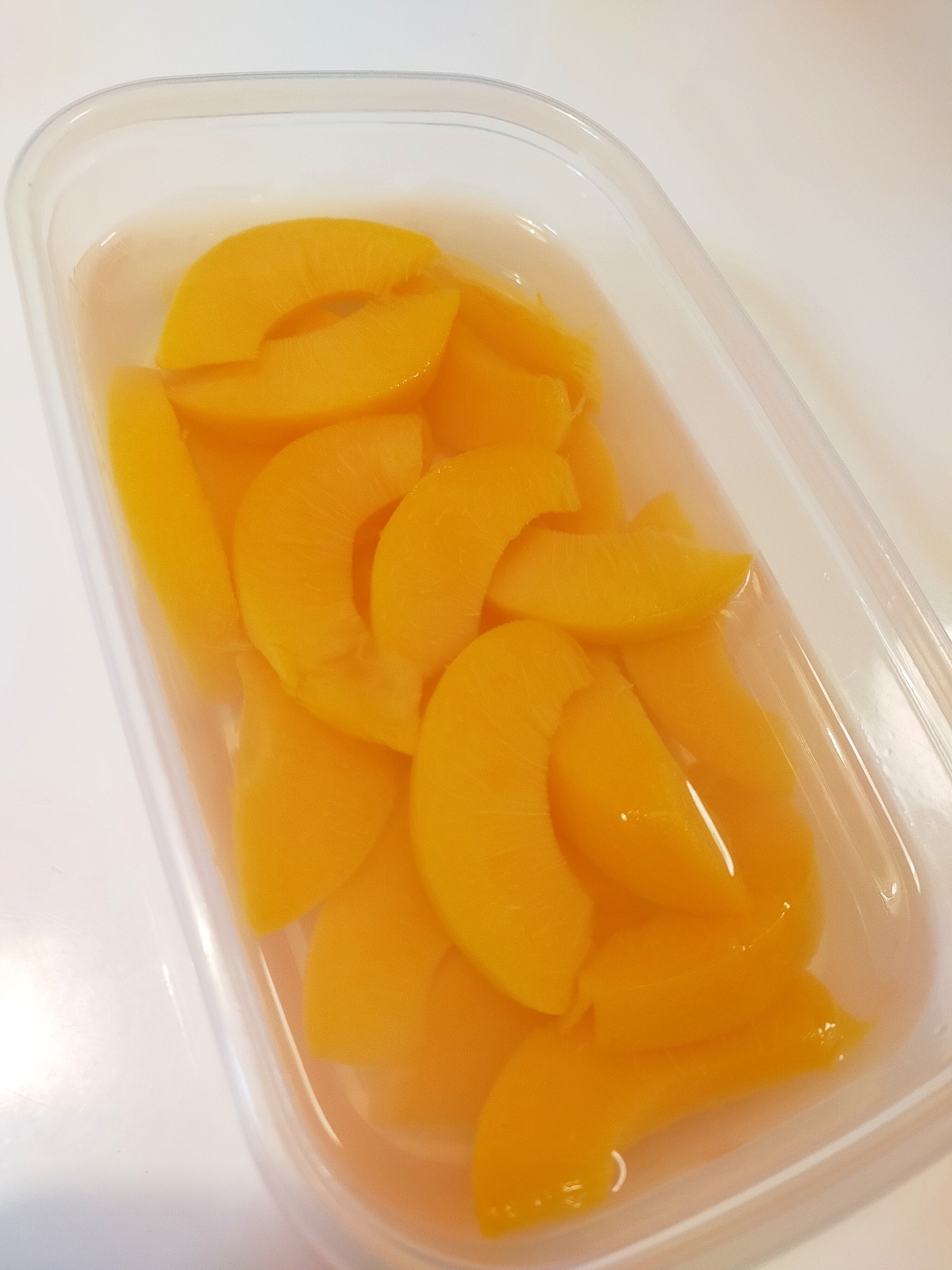 缶詰シロップごと!簡単☆たっぷりゴロゴロ桃ゼリー