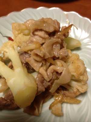 手軽にもう一品☆豚肉とカリフラワーの焼肉風炒め