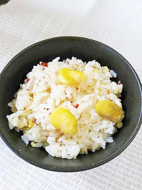 ホクホク♪そら豆の炊き込みご飯