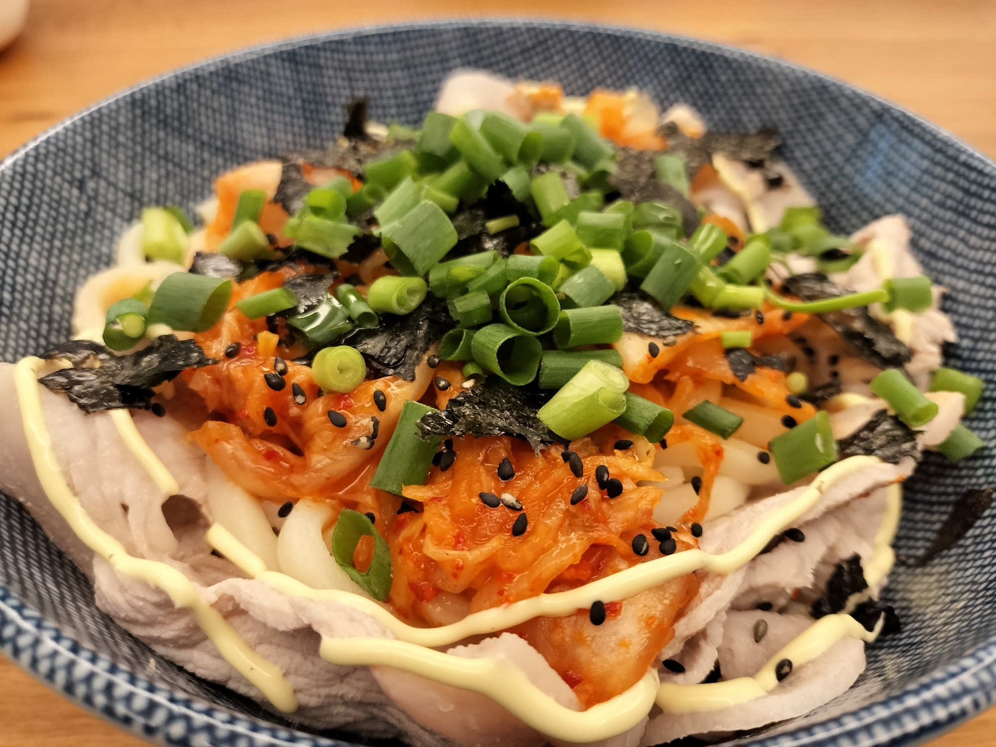 超手抜き！冷やしキムチうどん！