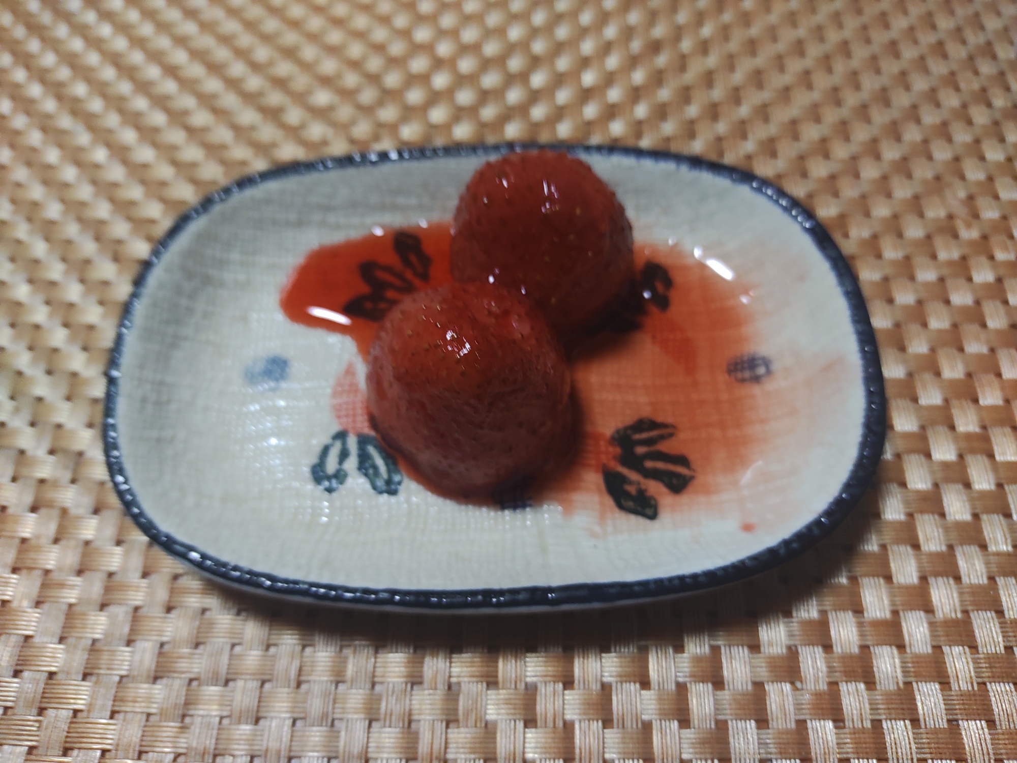 イチゴのコンポート