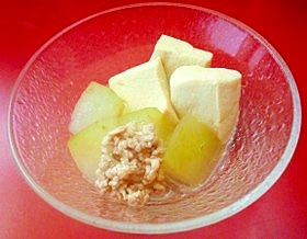 冬瓜と高野豆腐の含め煮