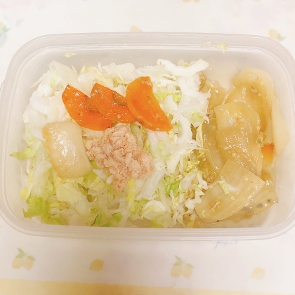イカと野菜の塩炒め.*:o○o。