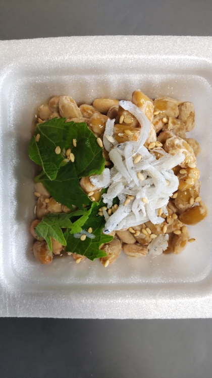 納豆アレンジ 大葉&しらす