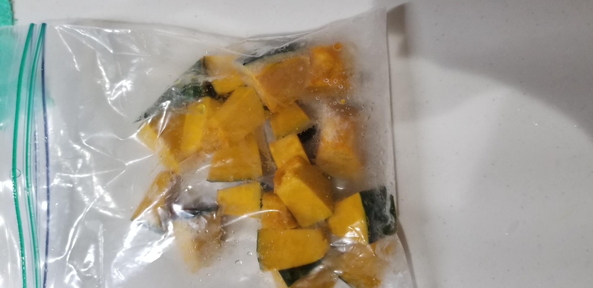 かぼちゃの冷凍保存（味噌汁）