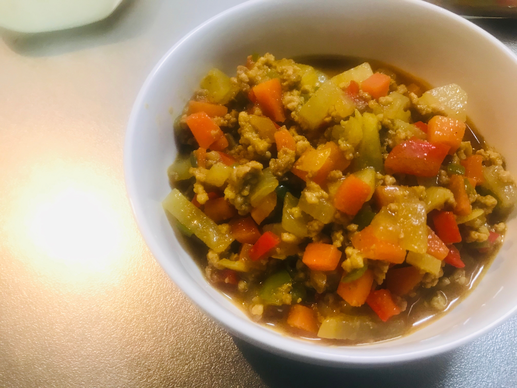 カレー味のたっぷり野菜煮込み♫