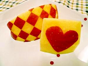 お弁当やデザートに 可愛い柄りんご レシピ 作り方 By なごみんと 楽天レシピ お弁当やデザートに 可愛い柄りんご レシピ 作り方 By なごみんと 楽天レシピ