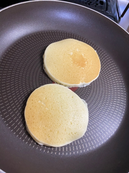 こちらは自分用に∩^ω^∩
ホットケーキ久々に食べました♬