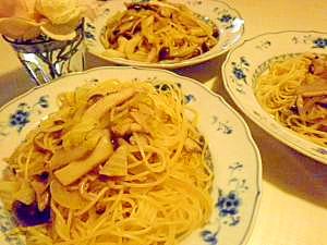 食物繊維たっぷり♪ きのこと野菜たっぷりスパゲティ