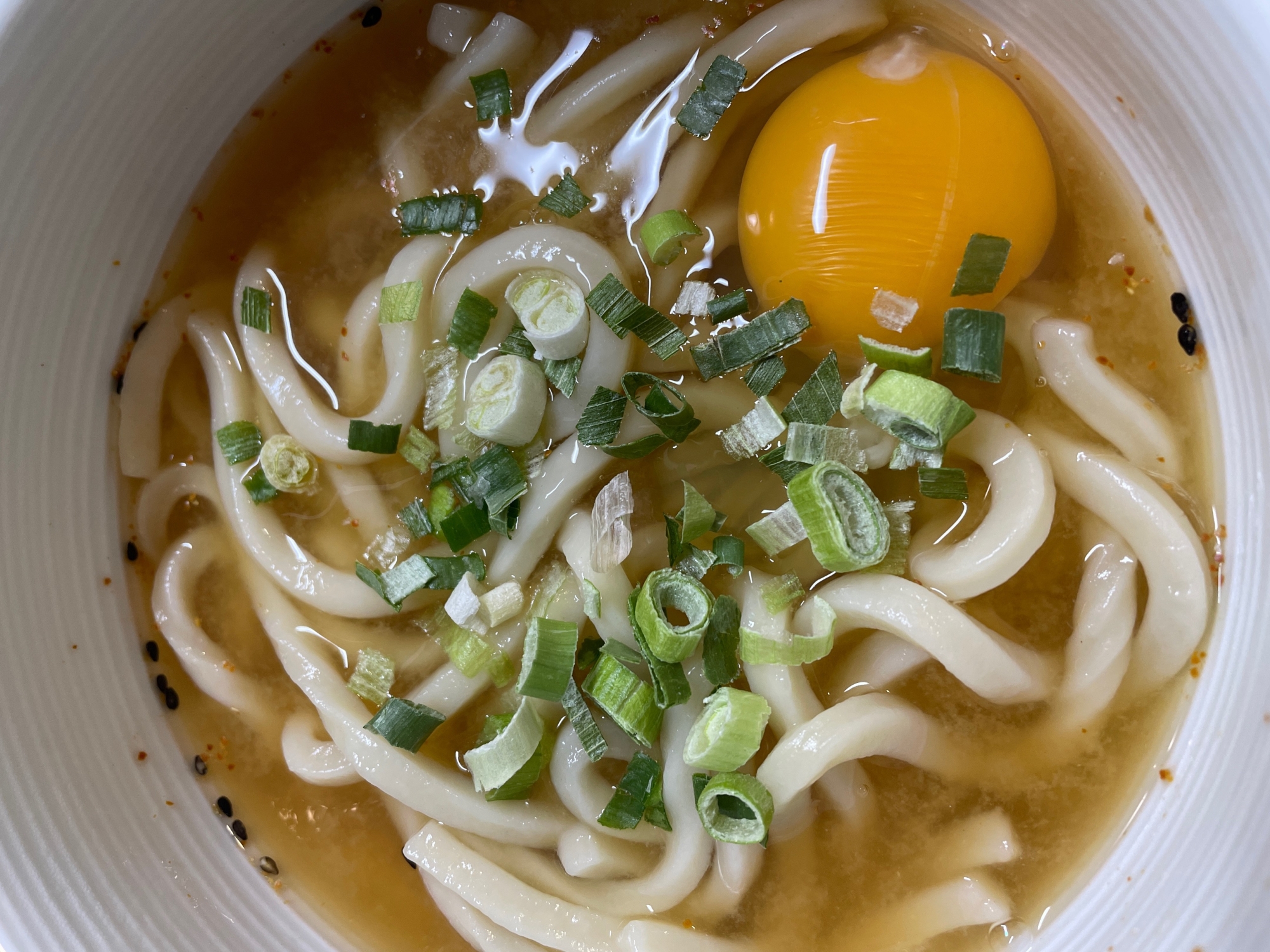 簡単！スンドゥブ風うどん(ピリ辛味噌)