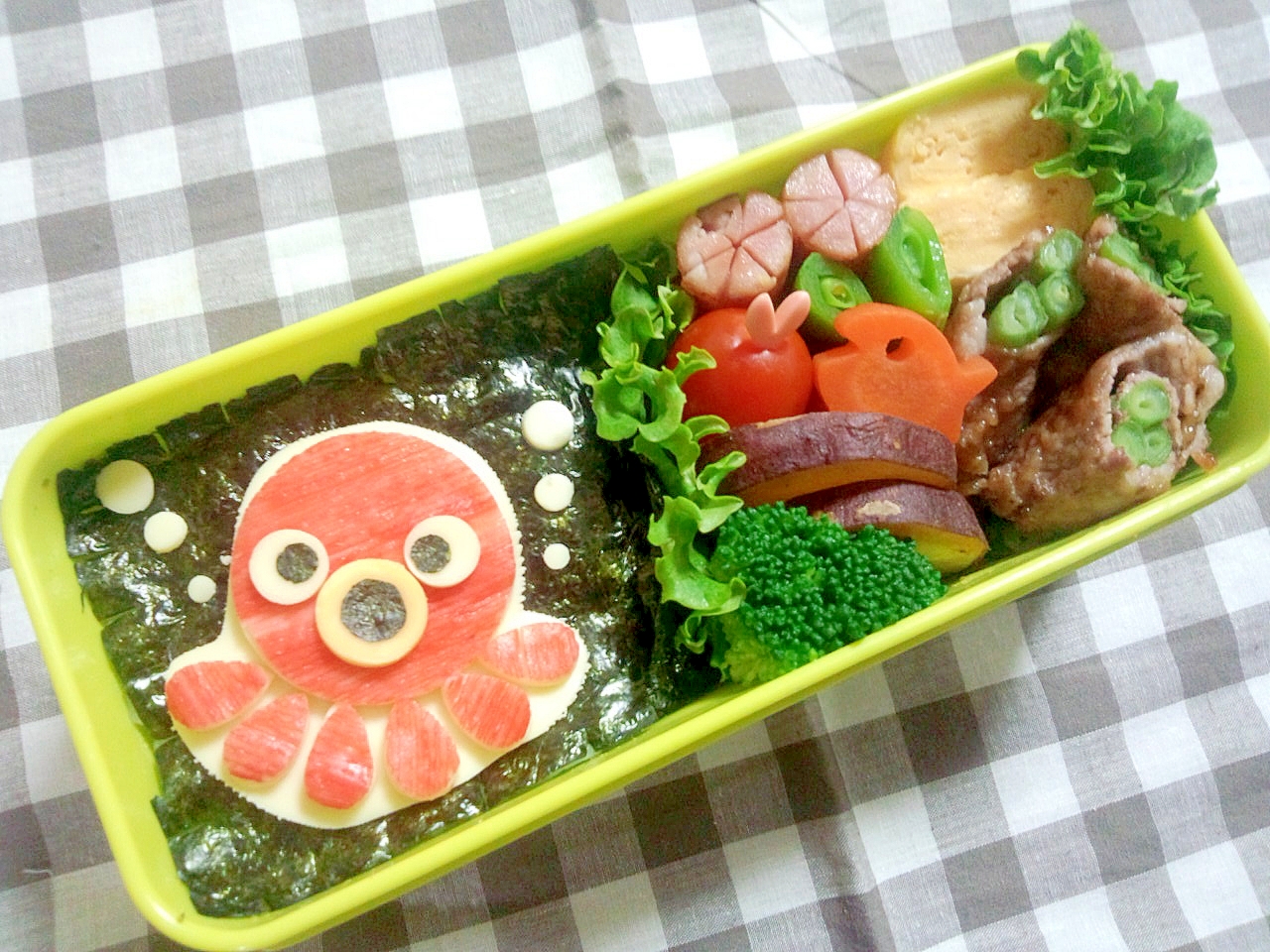 簡単キャラ弁☆タコちゃんのお弁当♪