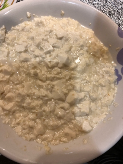 離乳食初期 レンジで簡単 豆腐のトロトロ煮 レシピ 作り方 By Yua Mama 楽天レシピ