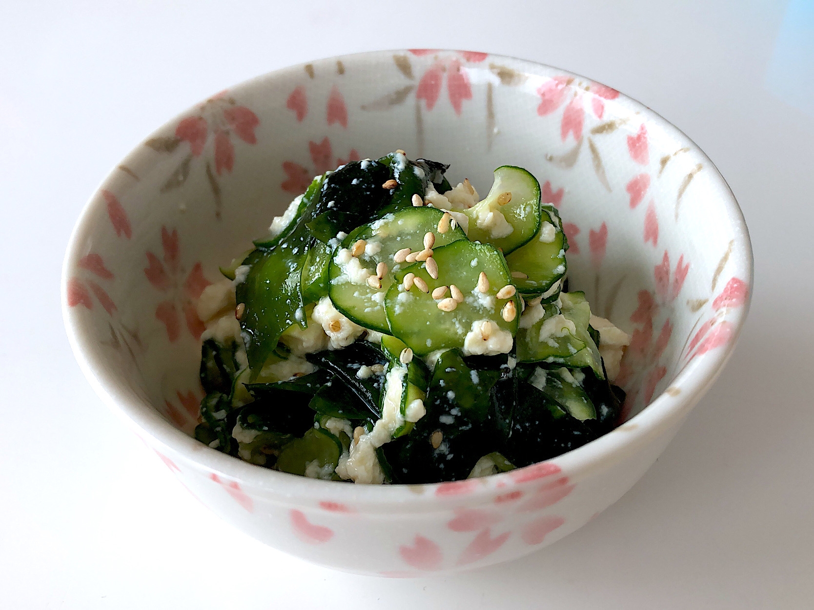 きゅうりと豆腐の和物