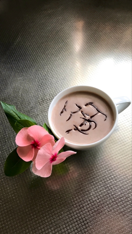 ココアにデコ・薔薇の花
