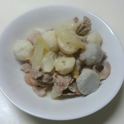 柚子胡椒風味＊豚肉と里芋の煮物