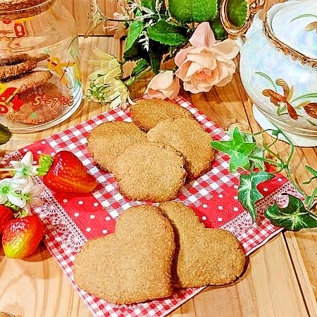 栄養たっぷり☆全粒粉ときな粉のクッキー