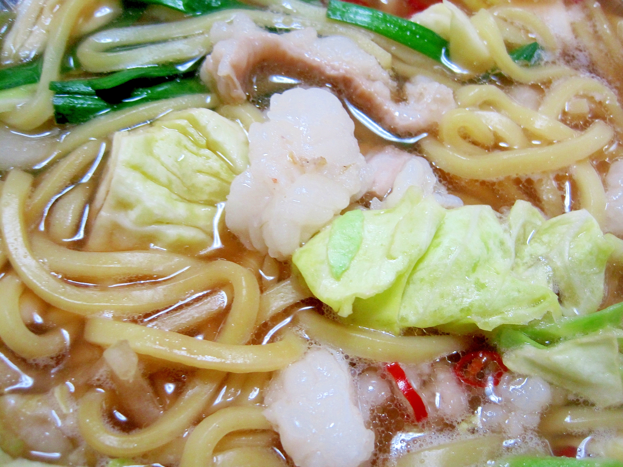 モツ醤油ラーメン