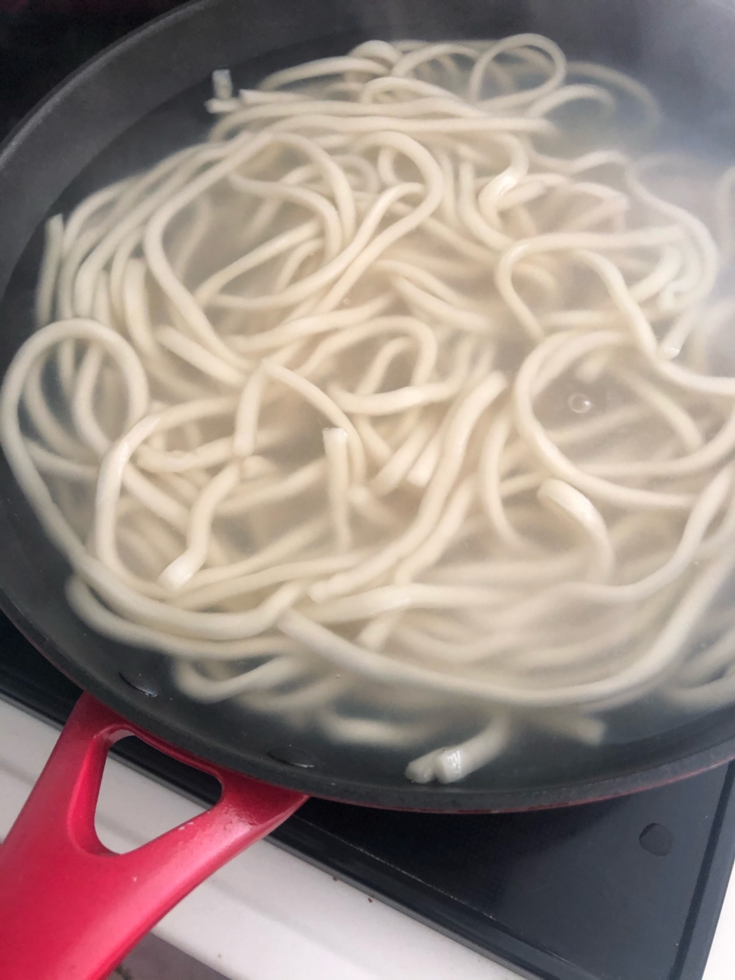 うどん フライパン ゆでる