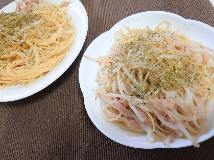 フライパンde超簡単＊もやしとツナの和風パスタ＊