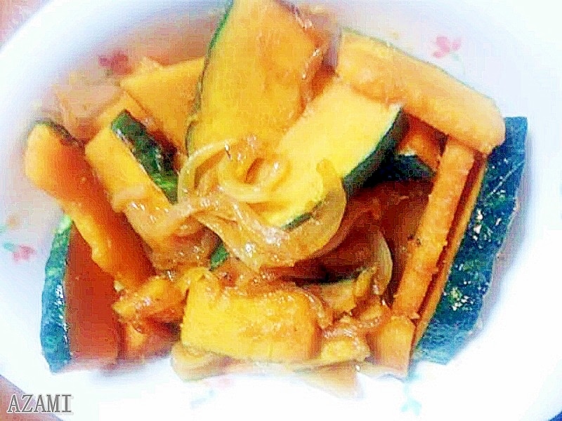 かぼちゃと玉葱 カボチャと玉ねぎの炒め煮 by スモールファーマーズ