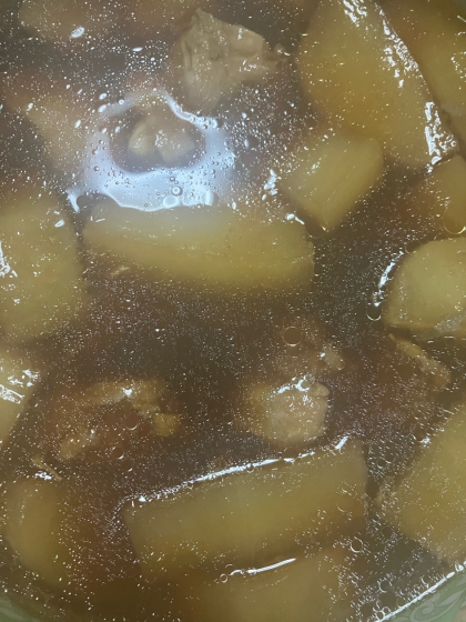 圧力鍋で♪鶏ももと大根の煮物