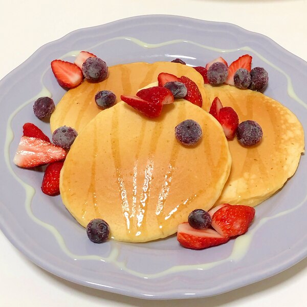 ホットケーキ ダブルベリーのせ レシピ 作り方 By まかろん 楽天レシピ ホットケーキ ダブルベリーのせ レシピ 作り方 By まかろん 楽天レシピ