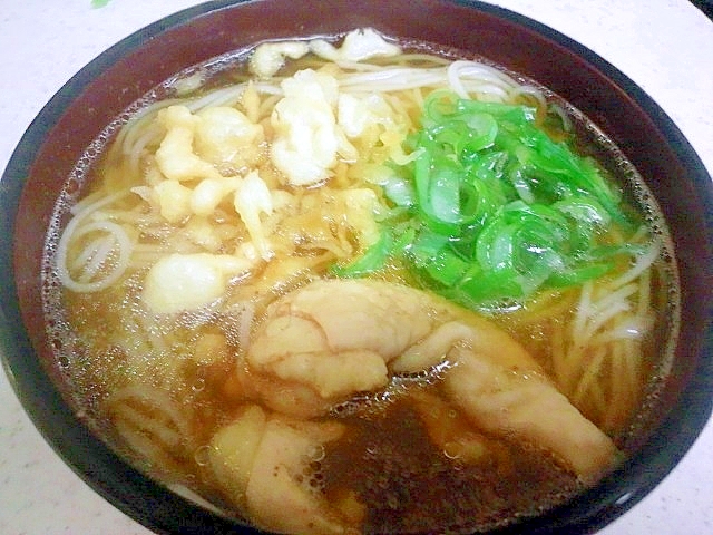 激うま！天かすと鶏肉のそうめん