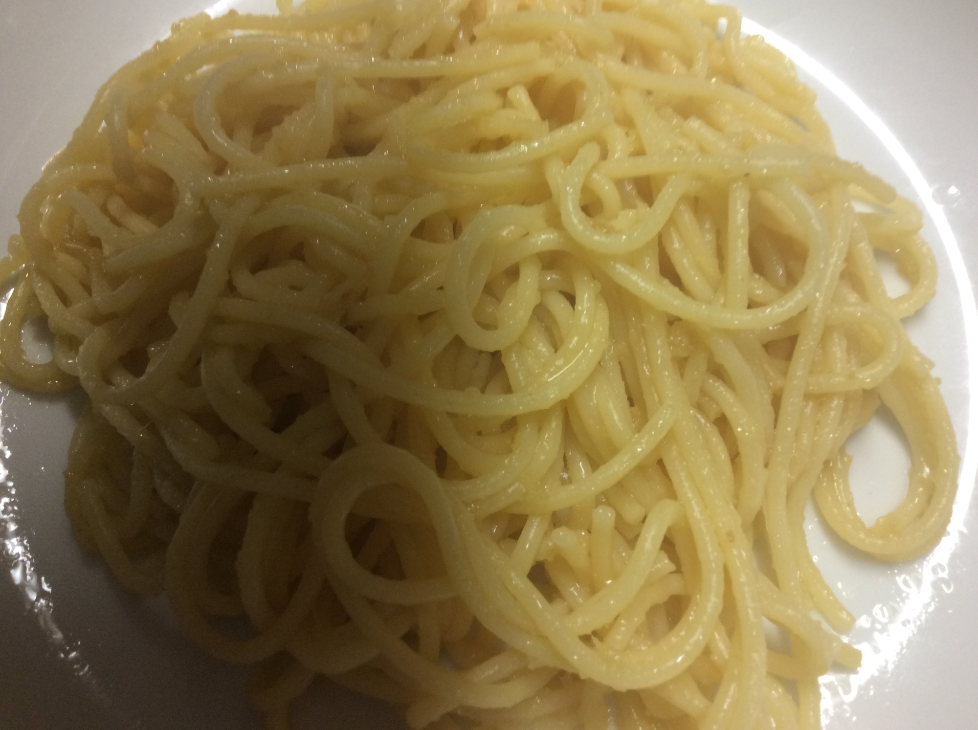 パスタ生姜醤油炒め