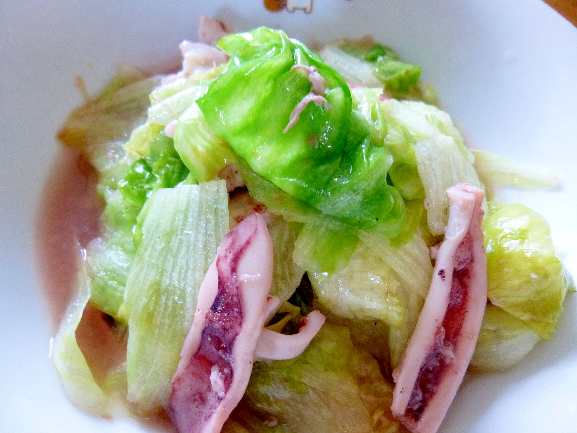 イカとレタスの炒め物 レシピ 作り方 By 4045g 楽天レシピ