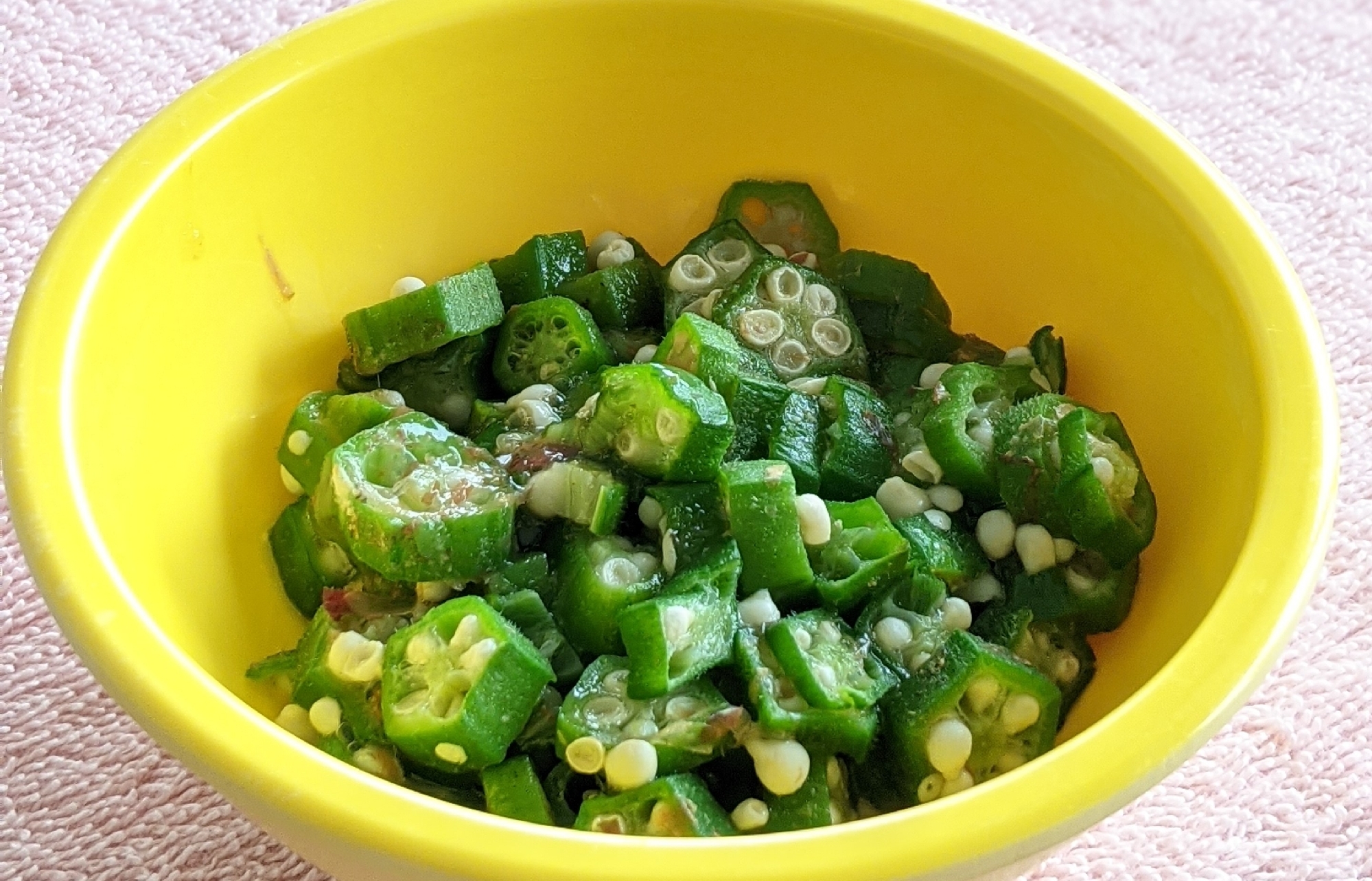 【血糖値対策に!】オクラのカツオ節和え