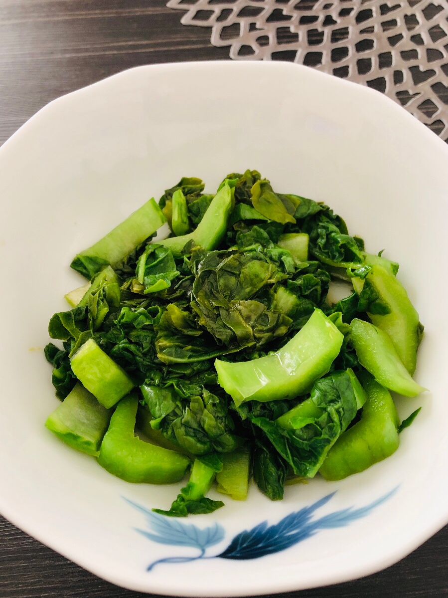 かつお菜の酢醤油お浸し