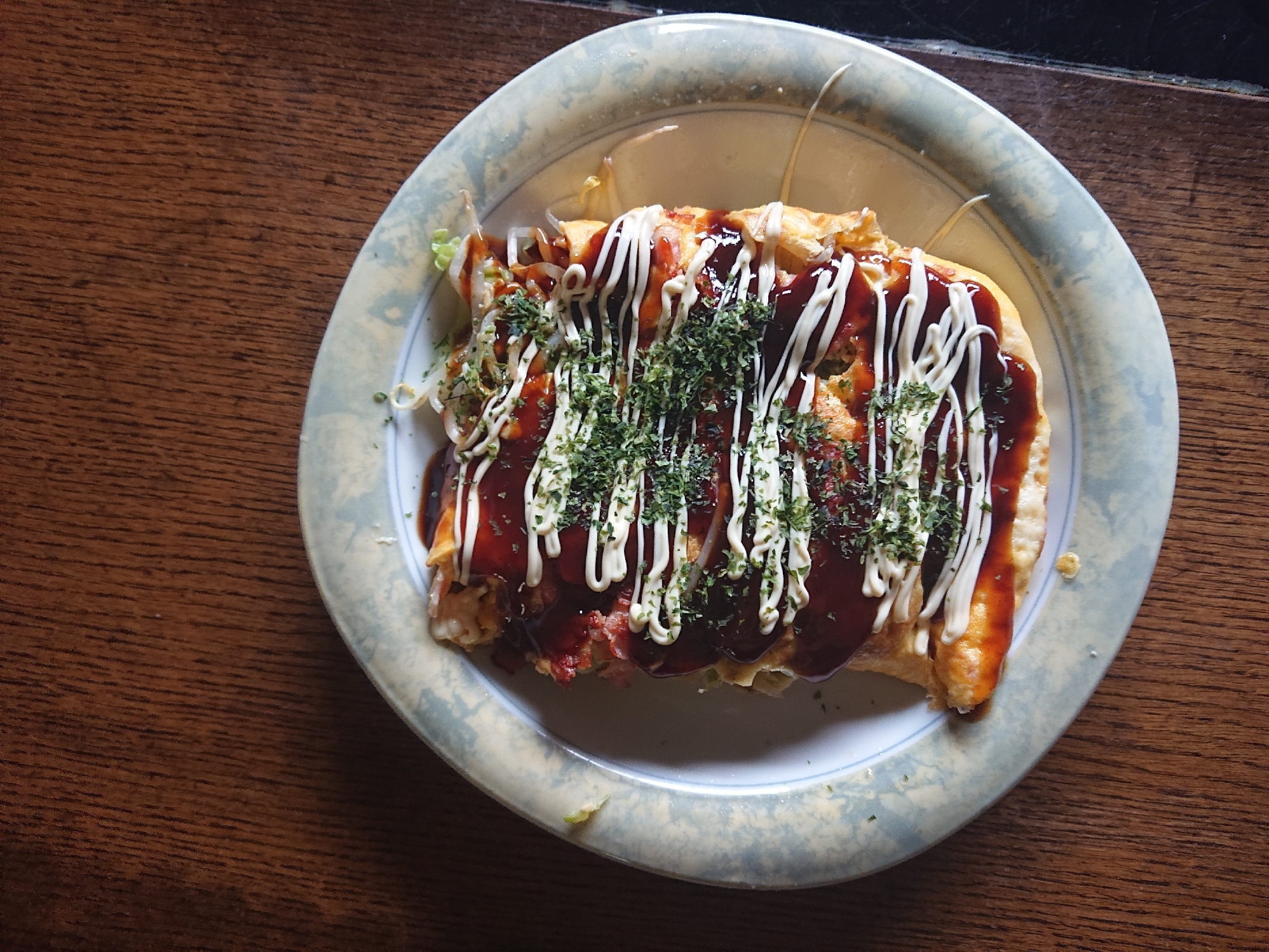 お好み焼き風！子供が大好きオムレツ。