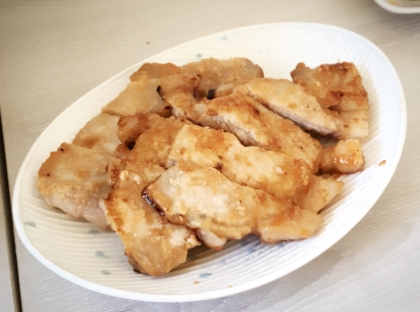 豚ロース肉の塩麹漬け焼きとんかつ