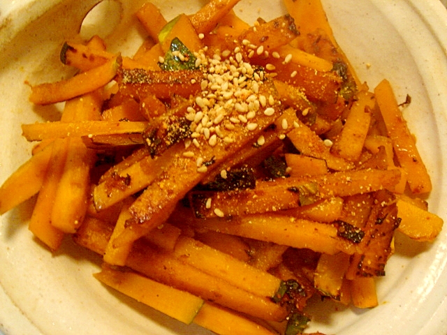 南瓜の甘くないきんぴら レシピ 作り方 By ねあっっ 楽天レシピ