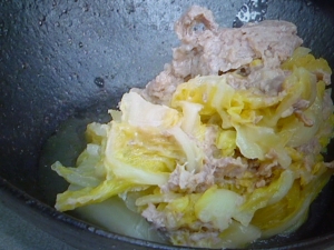 白菜と鶏挽肉のミルフィーユ煮