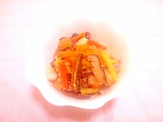 柚子味噌風味♪鶏ごぼう