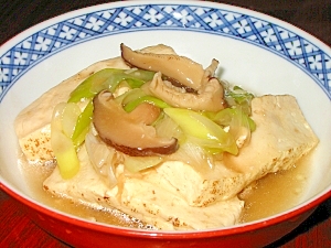 豆腐とネギの中華うま煮