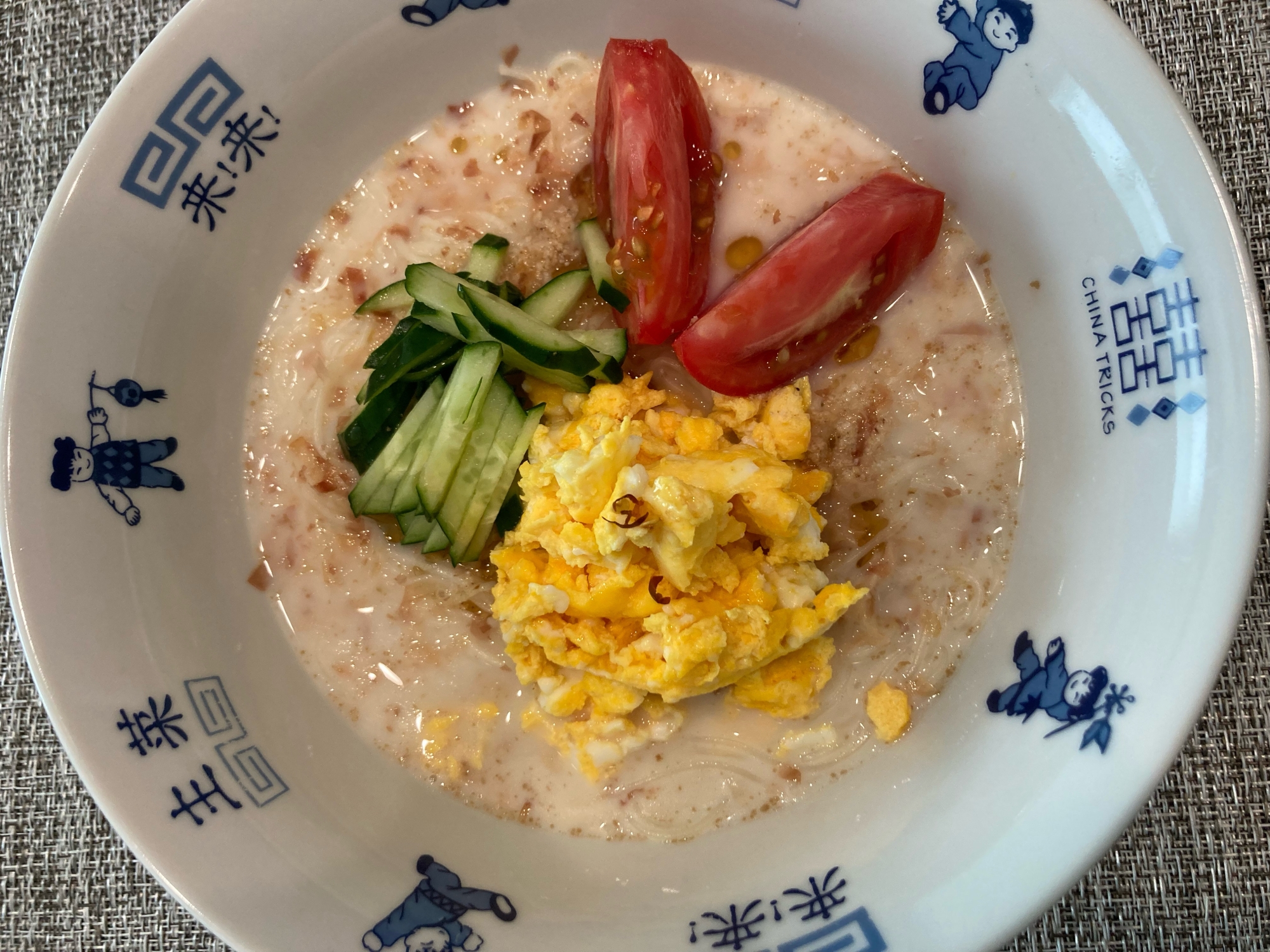 素麺アレンジ♪冷やし担々麺風素麺！調理時間10分