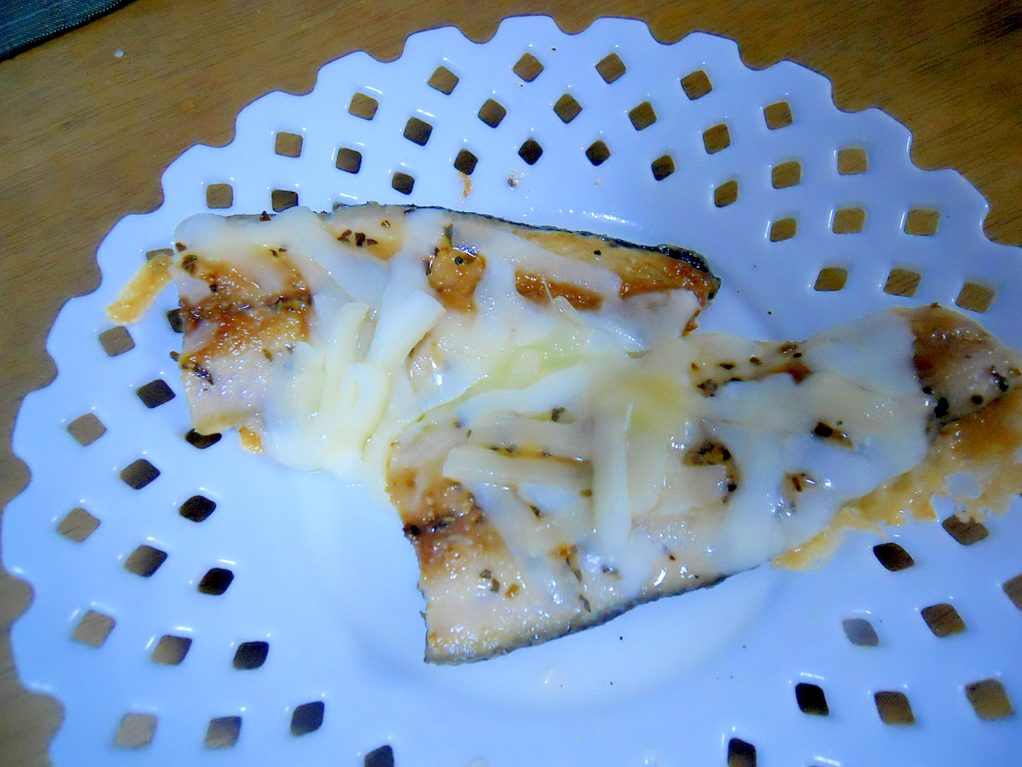 秋刀魚のバジル＆チーズ　焼き