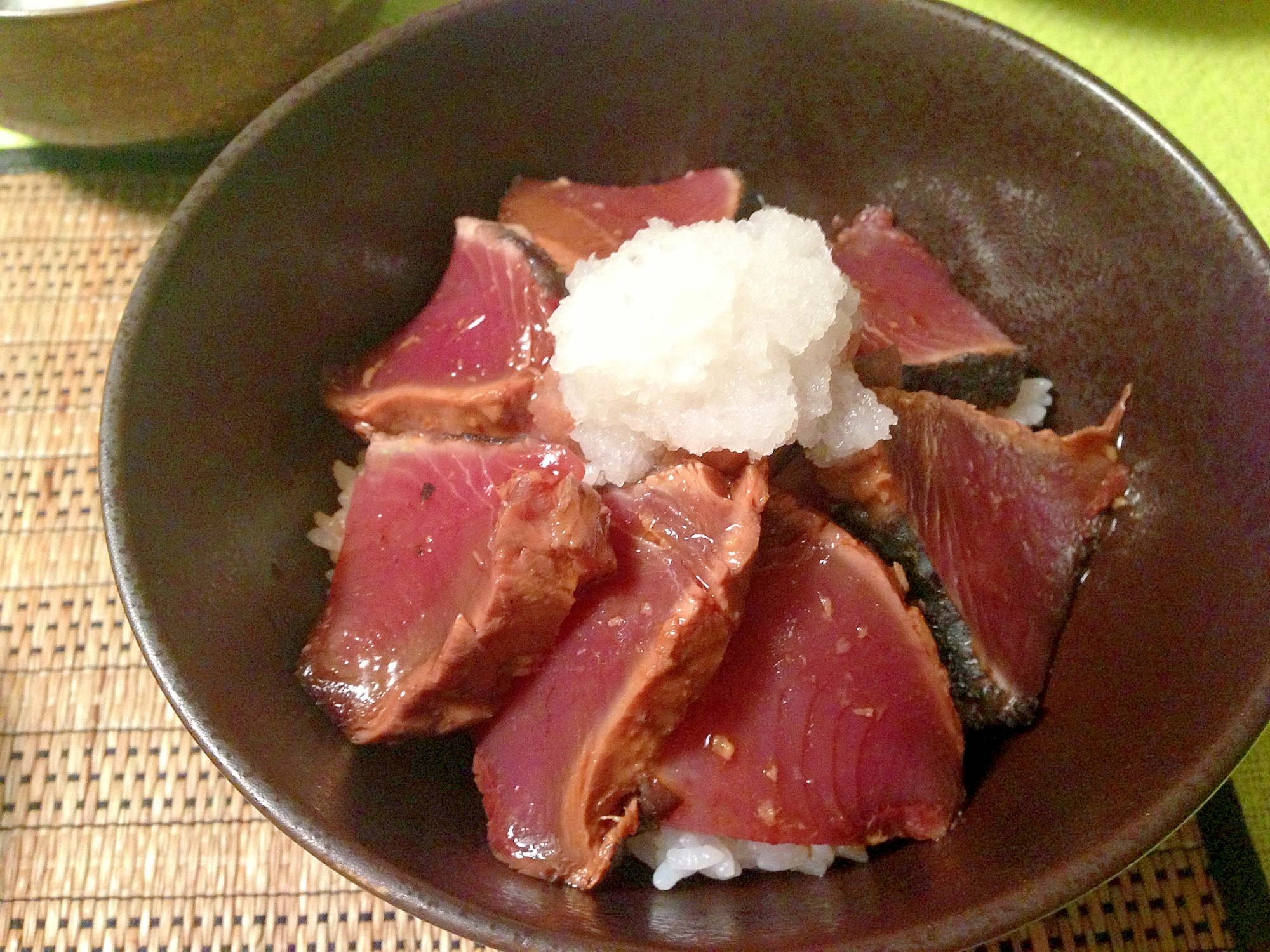 魚屋さんに教わったカツオの漬けおろし丼 レシピ 作り方 By Chococco3215 楽天レシピ 魚屋さんに教わったカツオの漬けおろし丼 レシピ 作り方 By Chococco3215 楽天レシピ