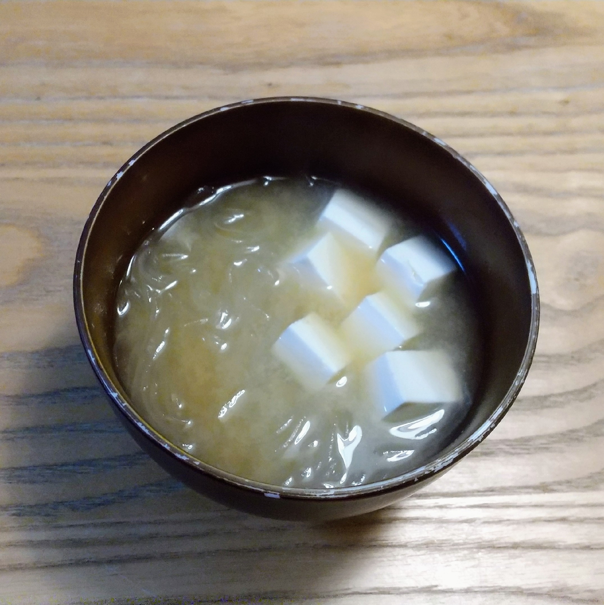 簡単！豆腐と春雨の味噌汁