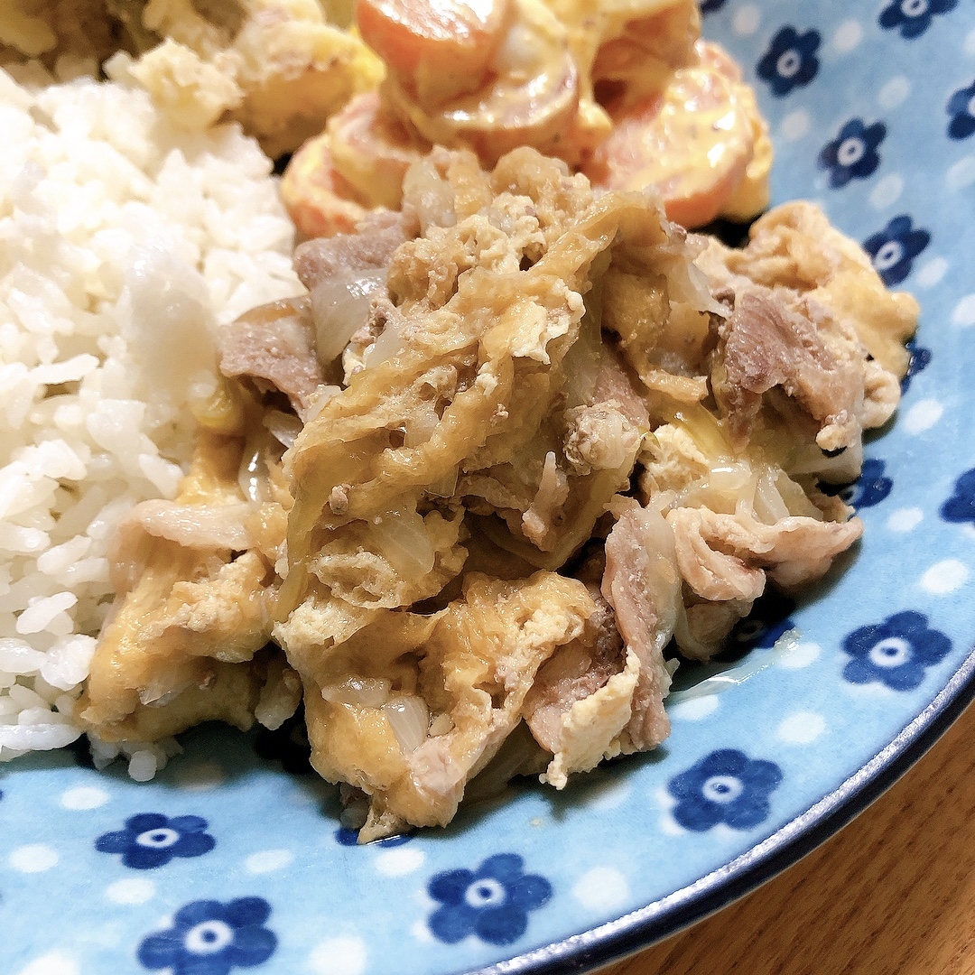 ご飯ガッツリ！豚肉と油揚げの炒め煮