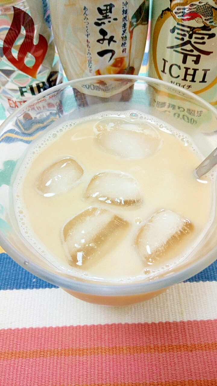 ノンアルコール☆黒蜜カフェオレビア♪