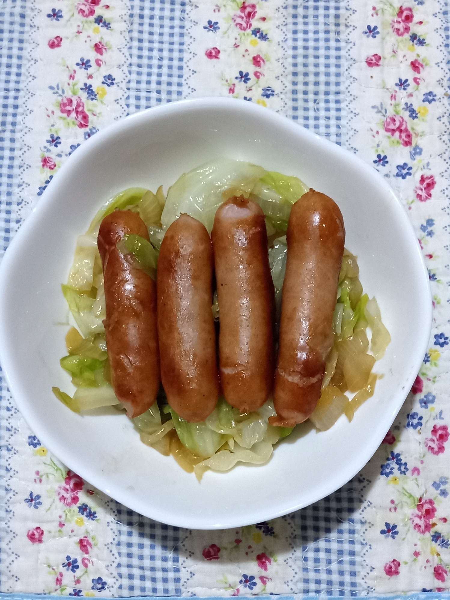 野菜と一緒に!焼きソーセージ♪