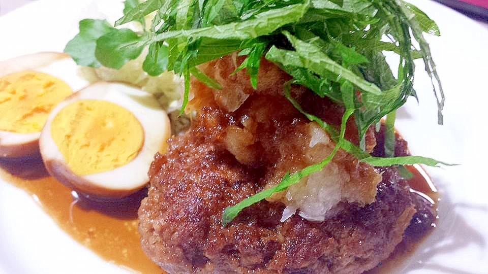 香ばしい醤油とにんにくの香り☆和風ハンバーグ