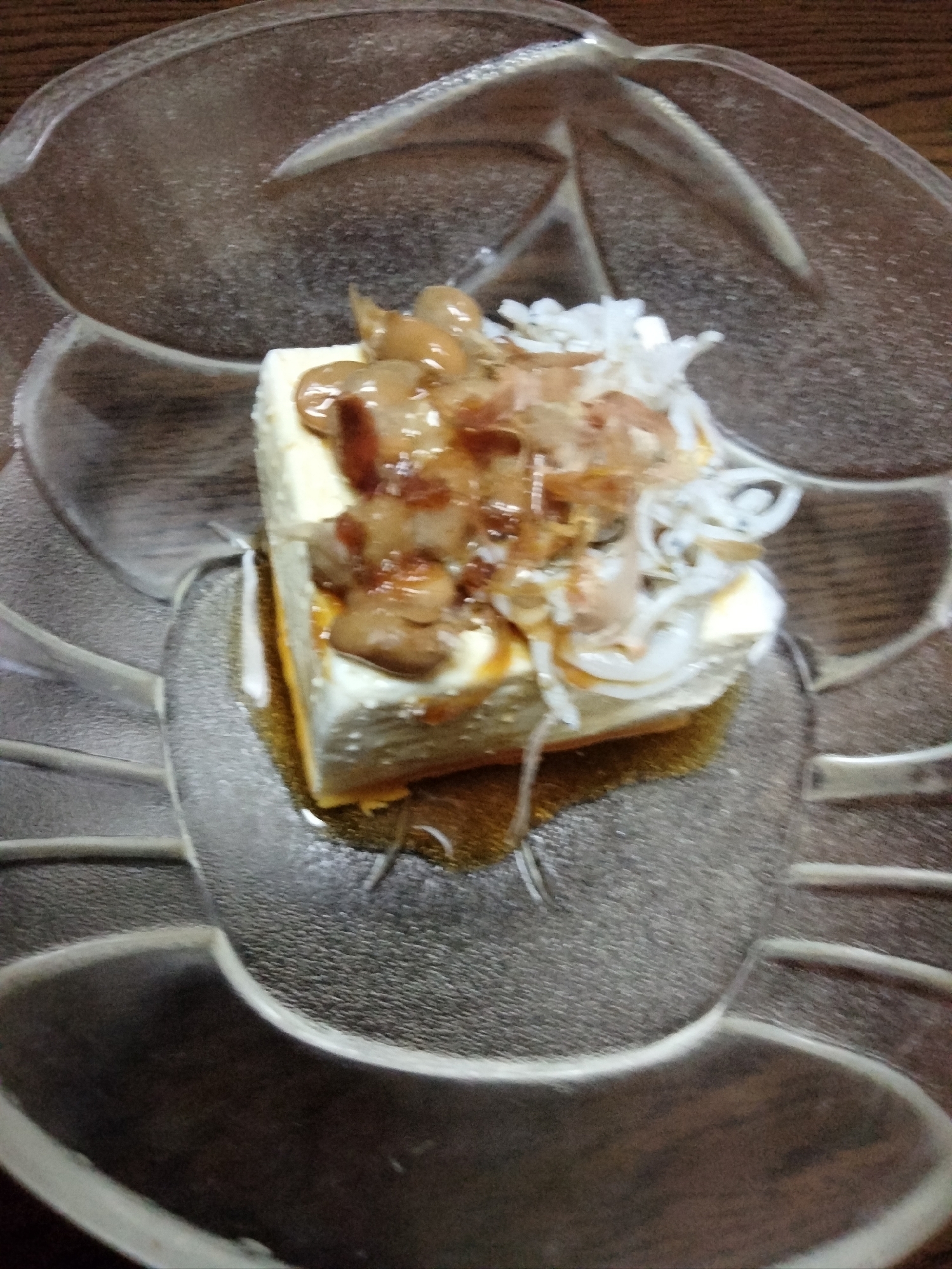 冷奴アレンジ みょうが納豆しらす