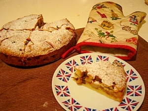 イギリスのりんごのケーキ