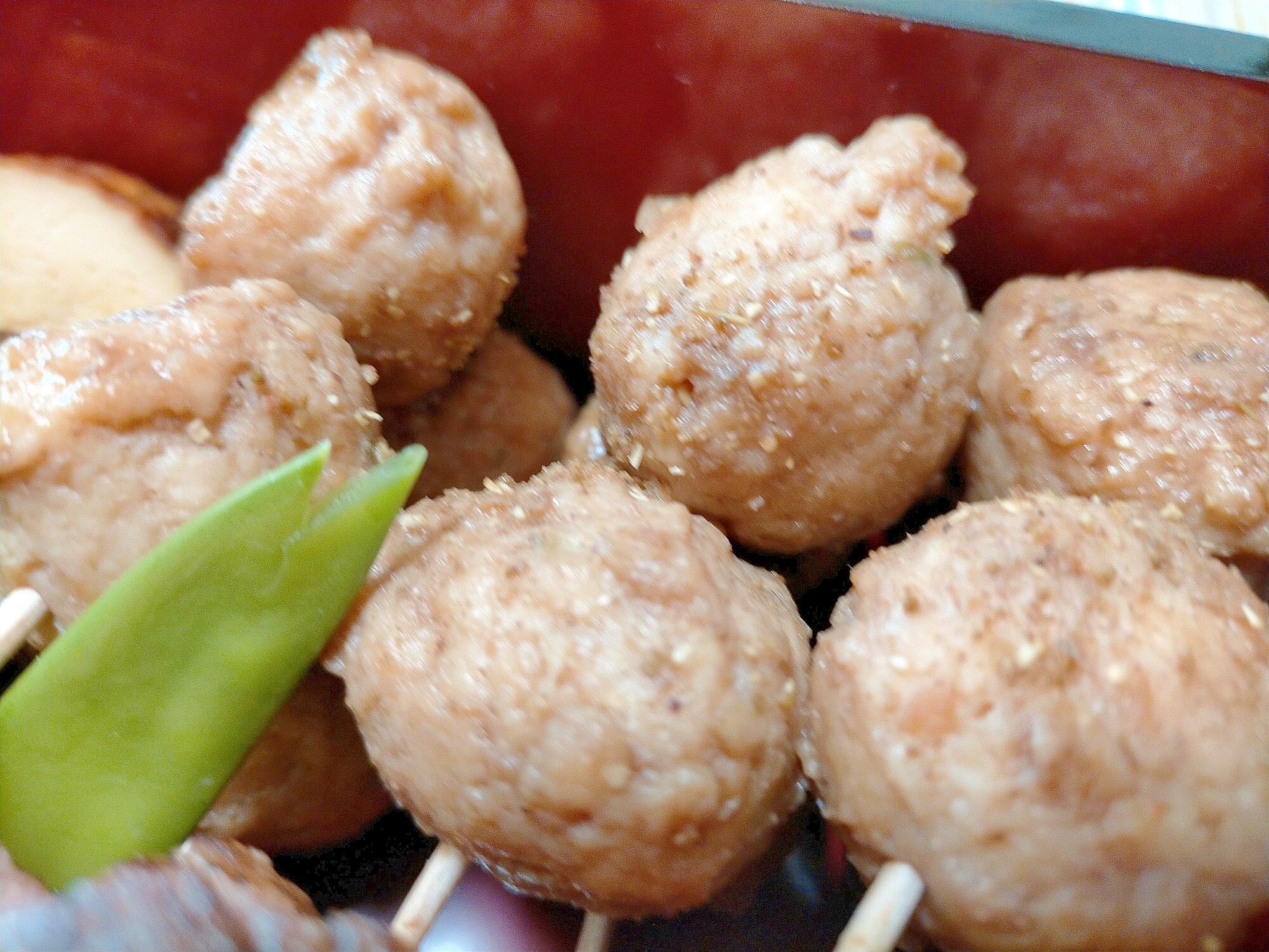 □10分で..鶏つくね山椒照り焼き おせち料理⑬ レシピ・作り方 by 星